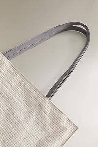 SAC CABAS EN TISSU RÉVERSIBLE VICHY