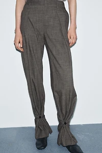 BUTTON CUFF PANTS ZW COLLECTION