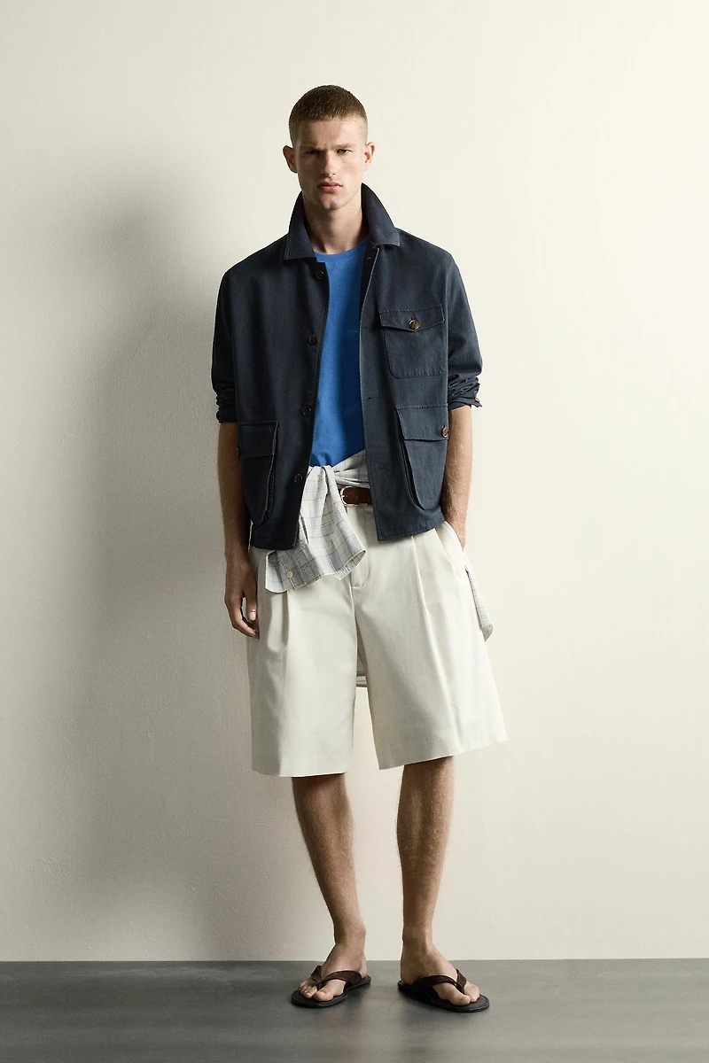 RELAXED FIT POCKET OVERSHIRT