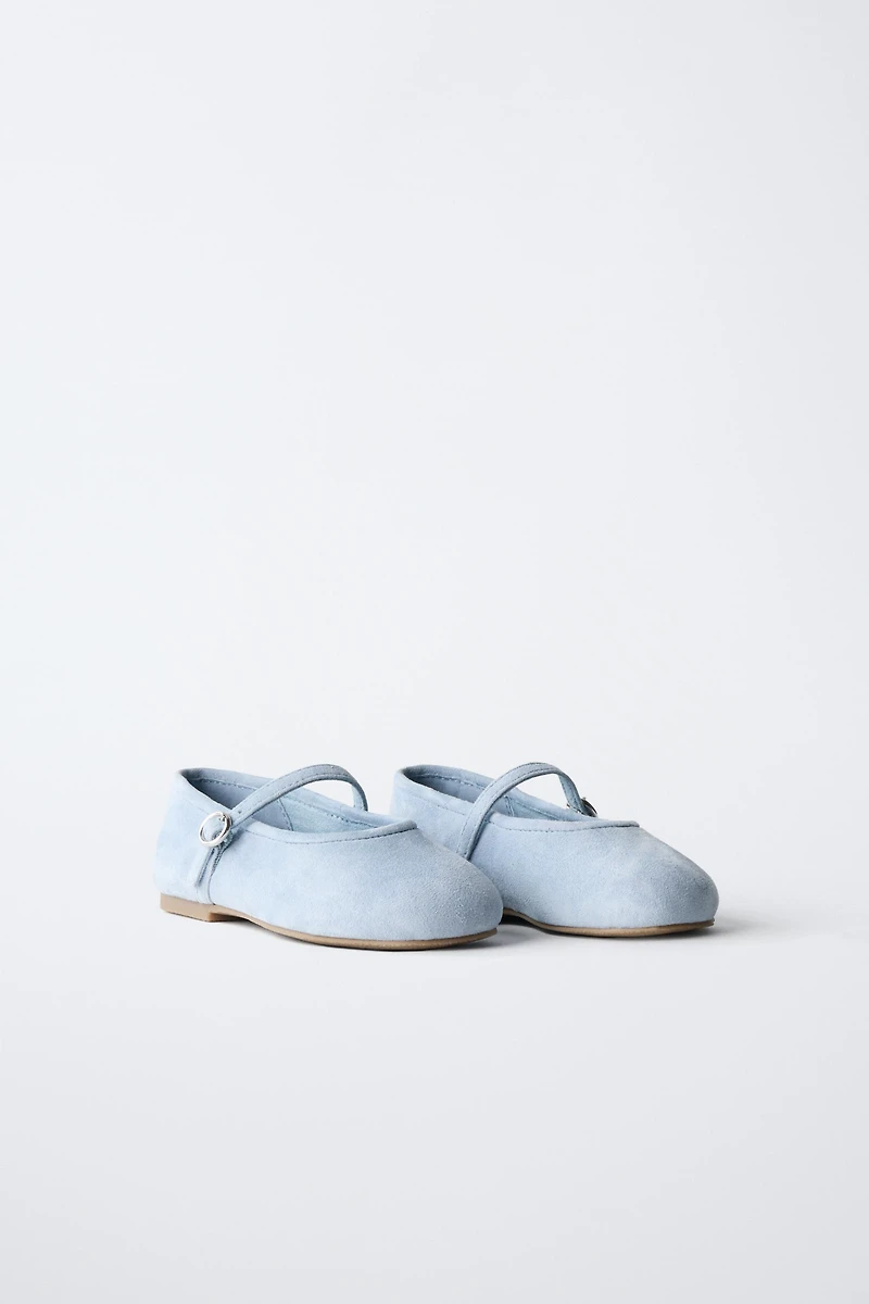 LEATHER BALLET FLATS