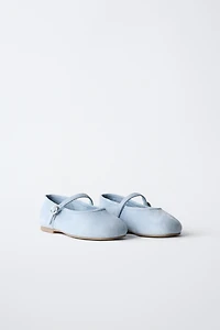 LEATHER BALLET FLATS