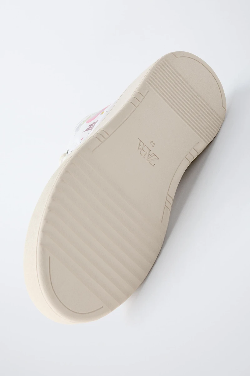 PRINTED HIGH-TOP SNEAKERS