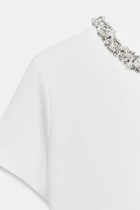 JEWEL BEAD KNIT TOP