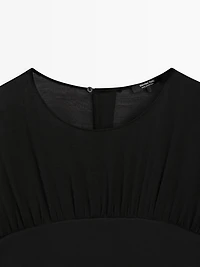 Robe midi deux pièces semi-transparente