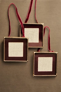 SET OF CHRISTMAS TREE FRAMES ORNAMENTS (SET OF 3)