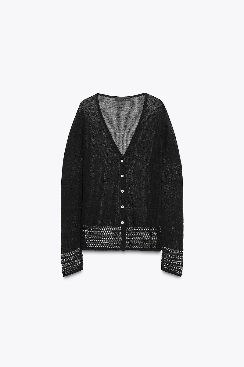 GILET EN MAILLE POINTELLE