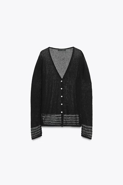 GILET EN MAILLE POINTELLE