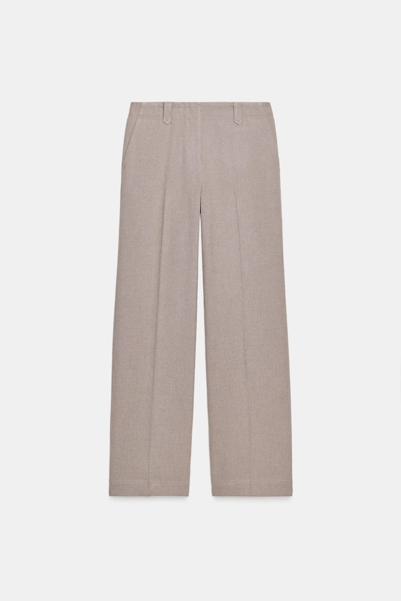 MID-RISE STRAIGHT LEG PANTS