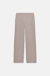 MID-RISE STRAIGHT LEG PANTS