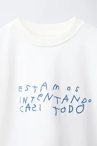 CLARA CEBRIAN © EMBROIDERED AND PRINTED T-SHIRT