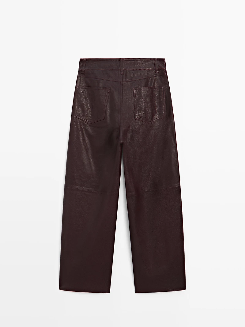 Pantalon en cuir ovin finition nappa