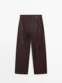 Pantalon en cuir ovin finition nappa