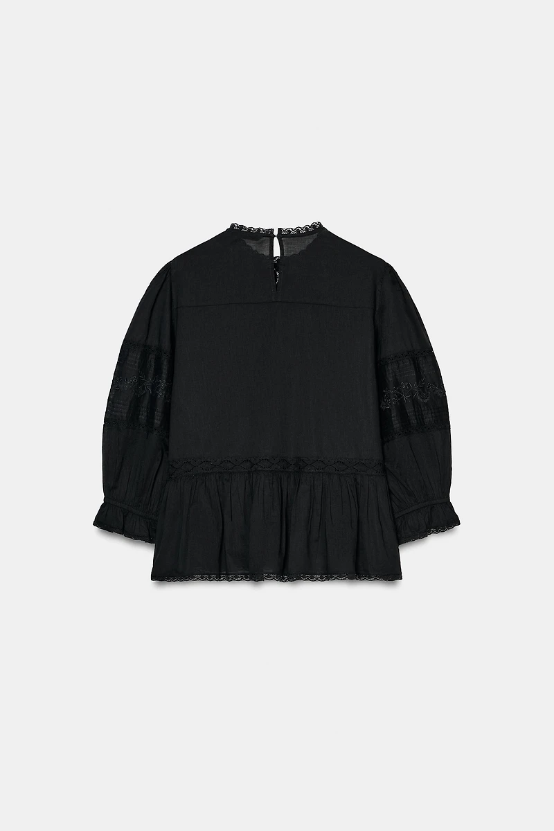 ZW COLLECTION EMBROIDERED SHIRT