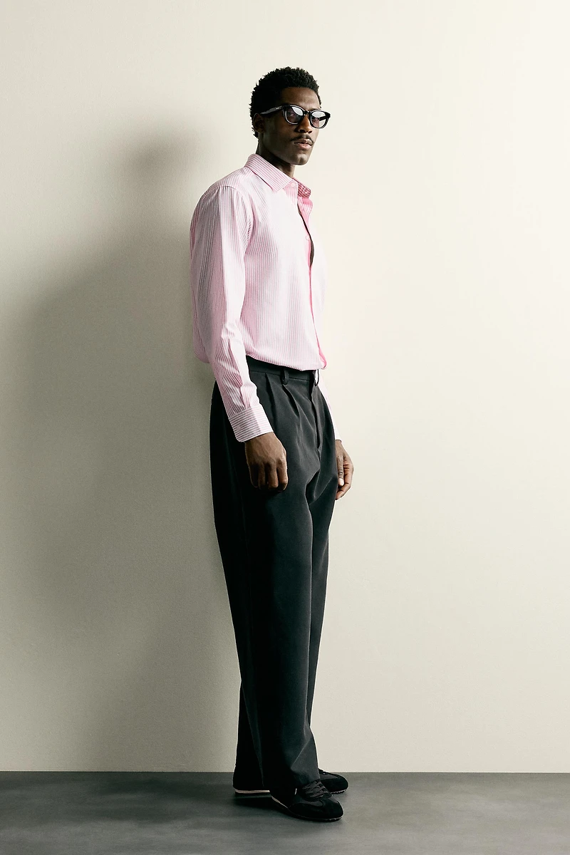 REGULAR FIT TEXTURED SHIRT