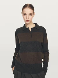 100% cashmere sweater with pocket detail