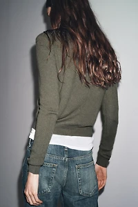 100% CASHMERE CARDIGAN