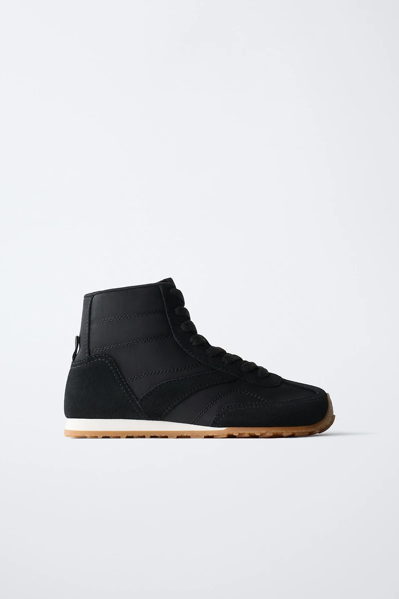 BOXING STYLE HIGH-TOP SNEAKERS