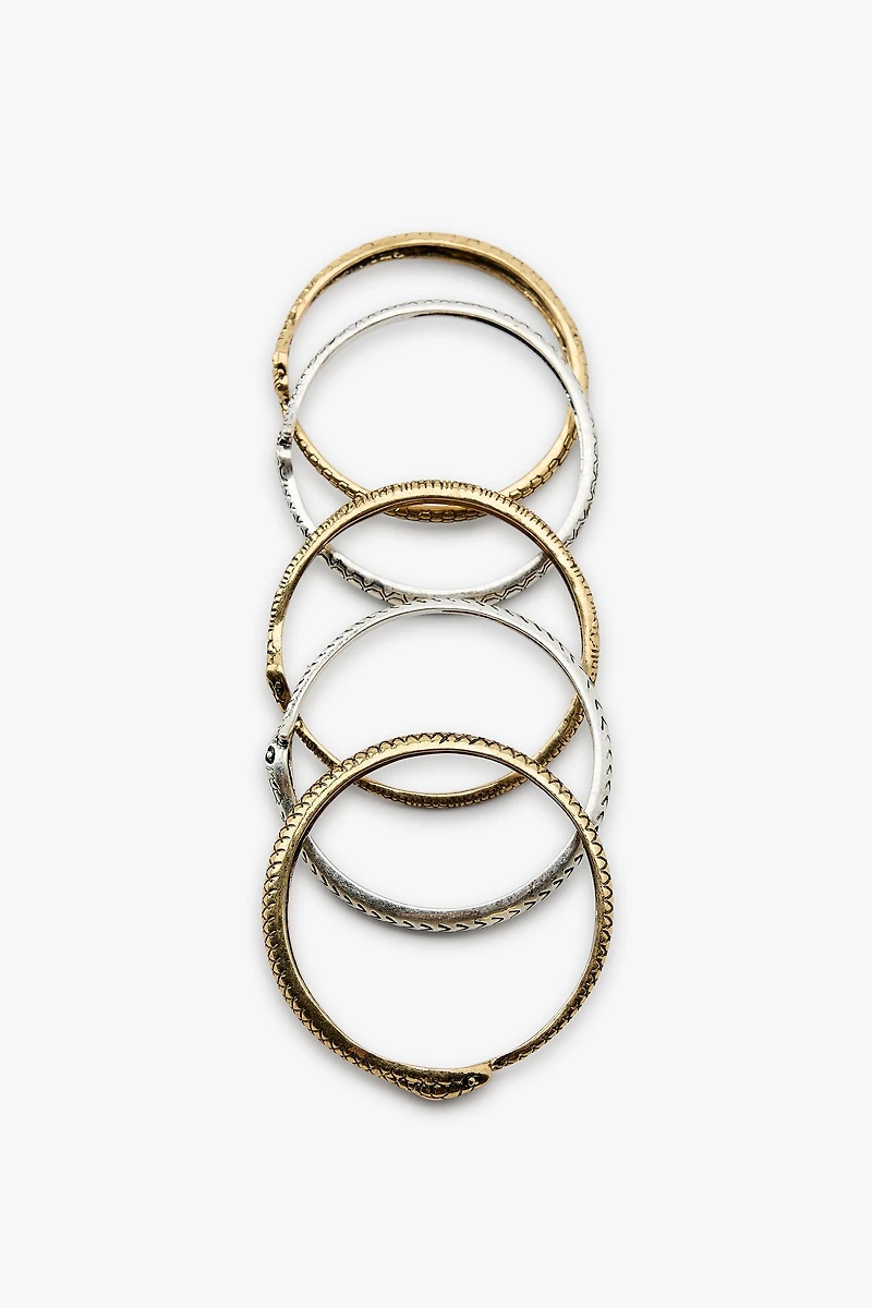 5-PACK OF SNAKE BRACELETS