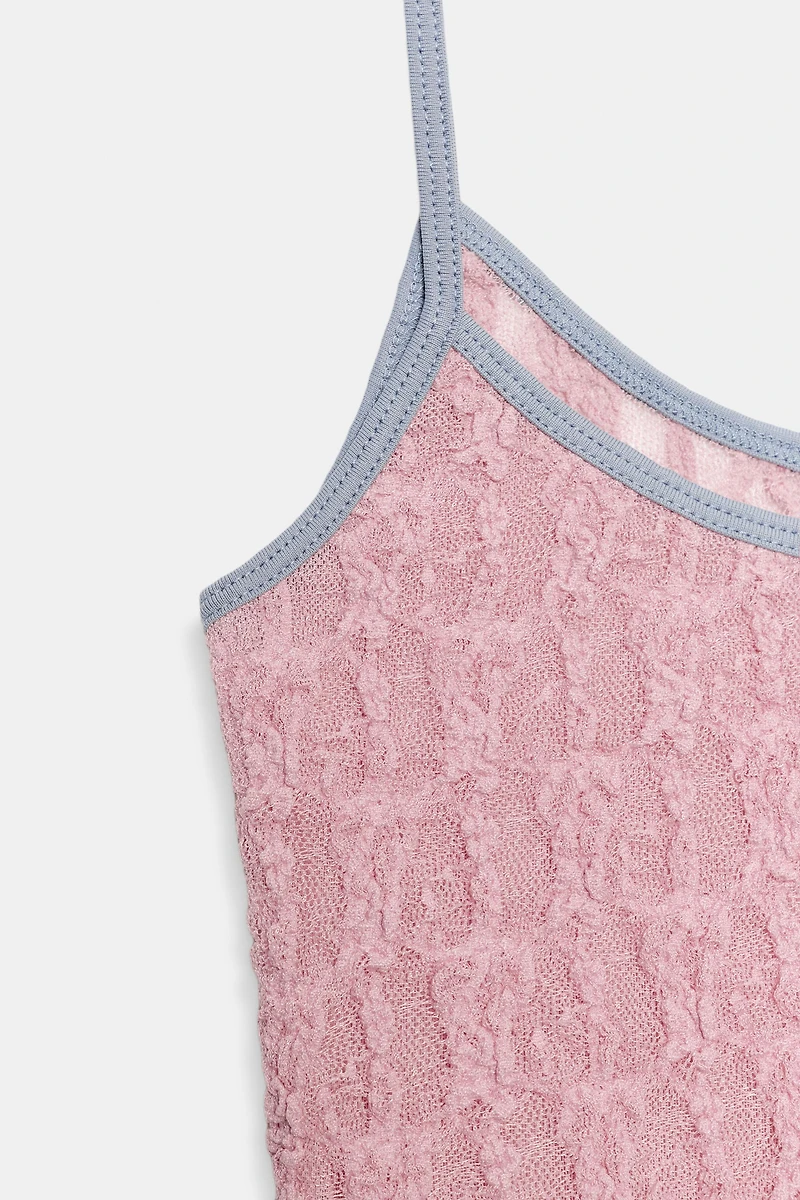 LACE STRAP TOP