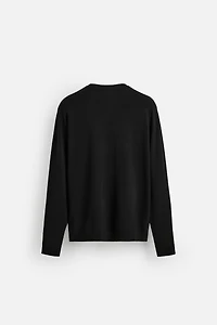TEXTURED VISCOSE BLEND SWEATER