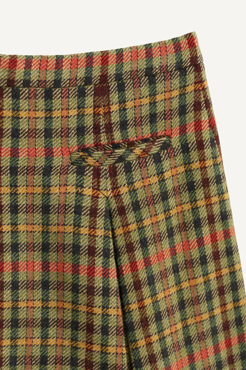 HOUNDSTOOTH WOOL BLEND SKIRT LIMITED EDITION