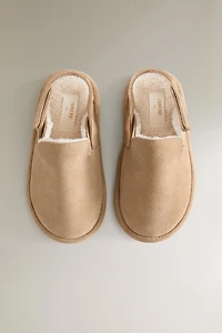 SABOT EN CUIR CHAUD POUR ENFANT