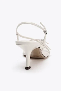 BUCKLED HEELED SANDALS