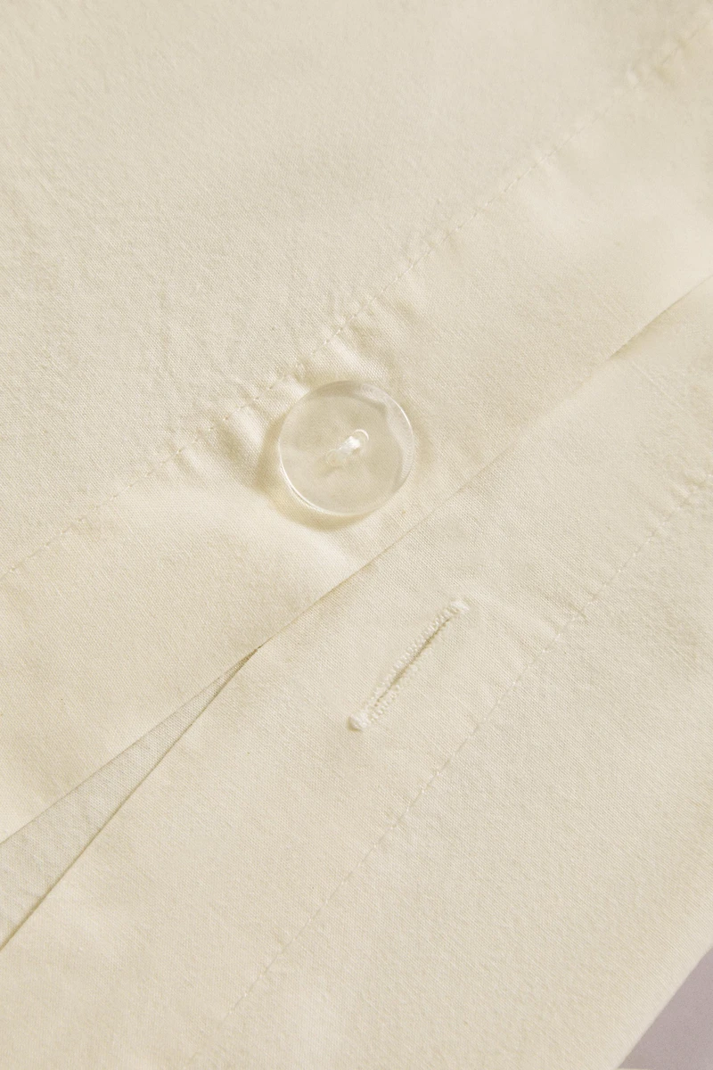 EMBROIDERED PERCALE DUVET COVER (200 TC)