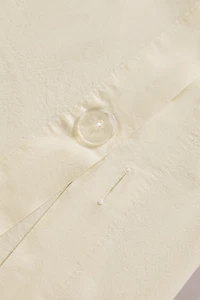 EMBROIDERED PERCALE DUVET COVER (200 TC)