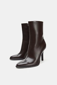 HIGH HEELED ANKLE BOOTS