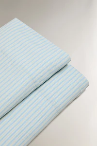 DRAP DE DESSUS SATIN RAYURES DÉLAVÉ (300 FILS)