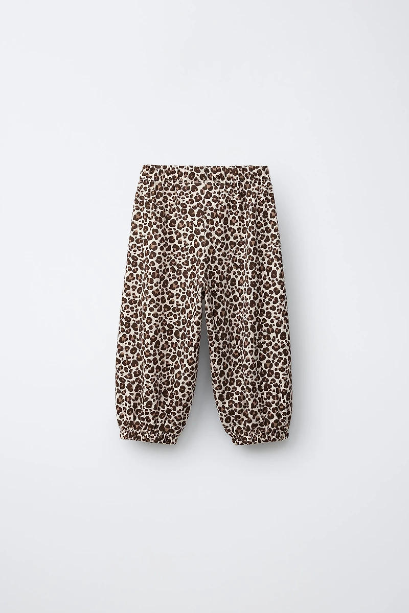 PANTALON BOUFFANT ANIMAL PRINT
