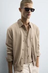 LIGHTWEIGHT STRUCTURED CARDIGAN