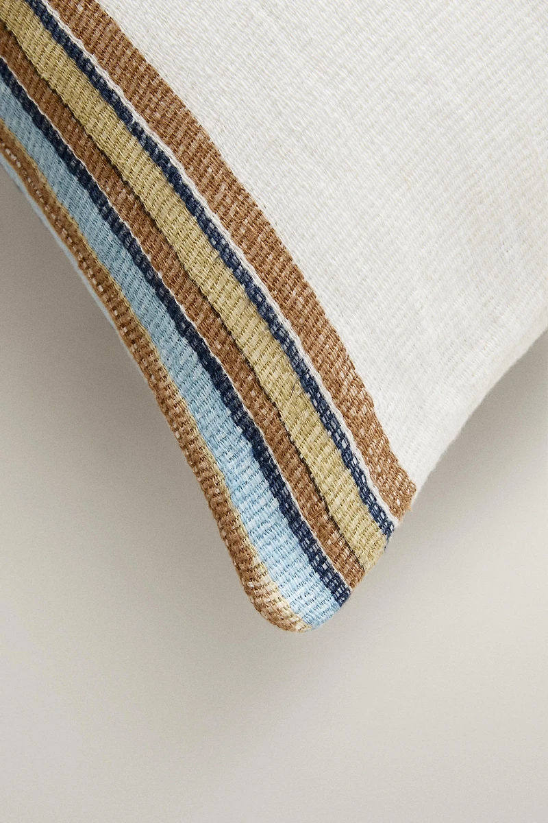 STRIPED THROW PILLOW COVER