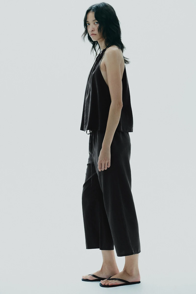 FLOWY CROP PANTS