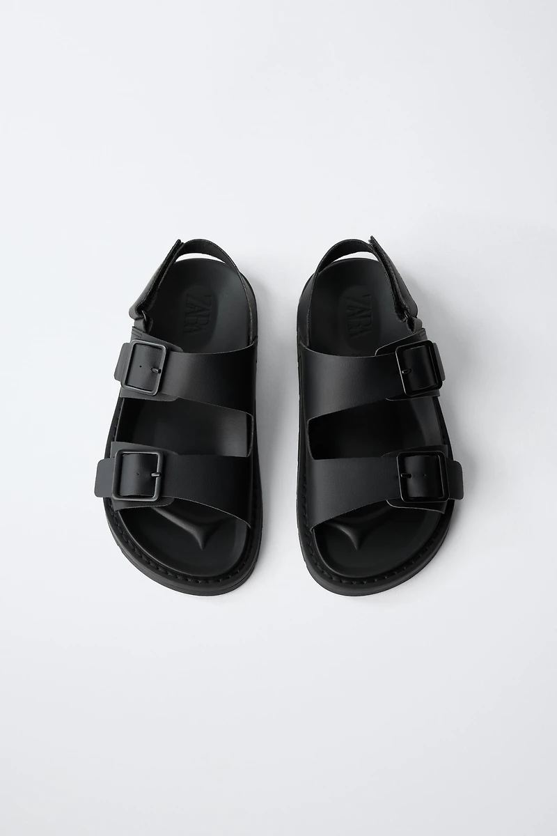 BUCKLED SANDALS