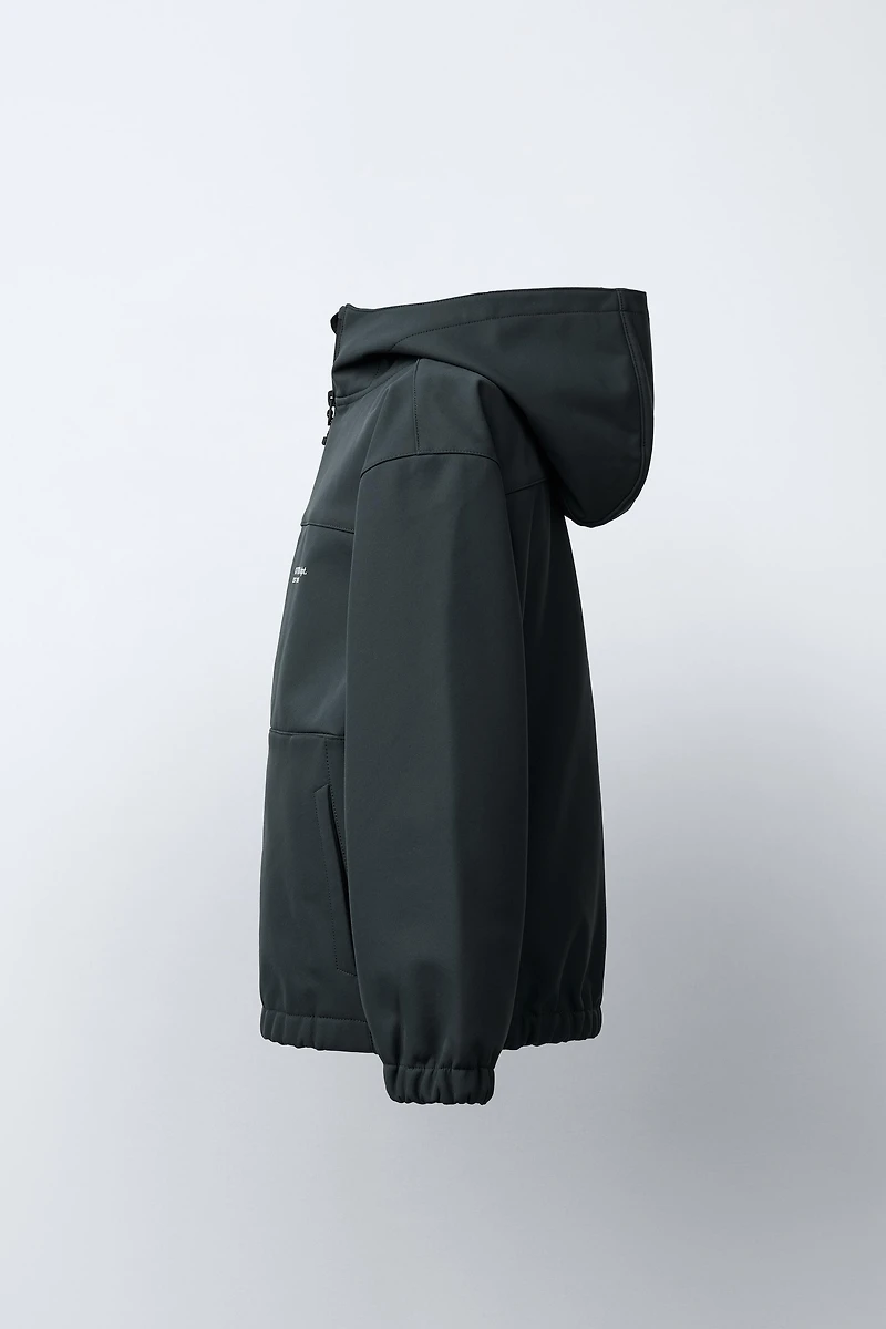 HOODED TECHNICAL JACKET