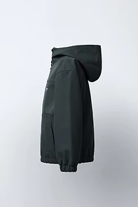 HOODED TECHNICAL JACKET