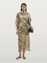 Long animal print dress