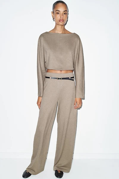 BELTED PALAZZO PANTS