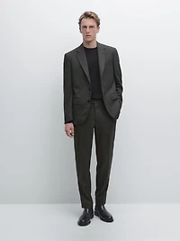 100% wool suit trousers
