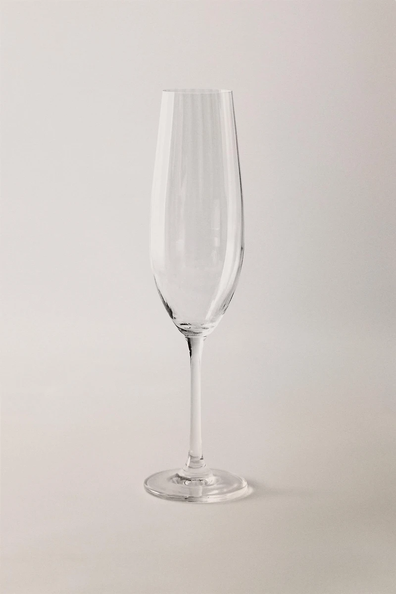 WAVE GLASS FLUTE GLASS