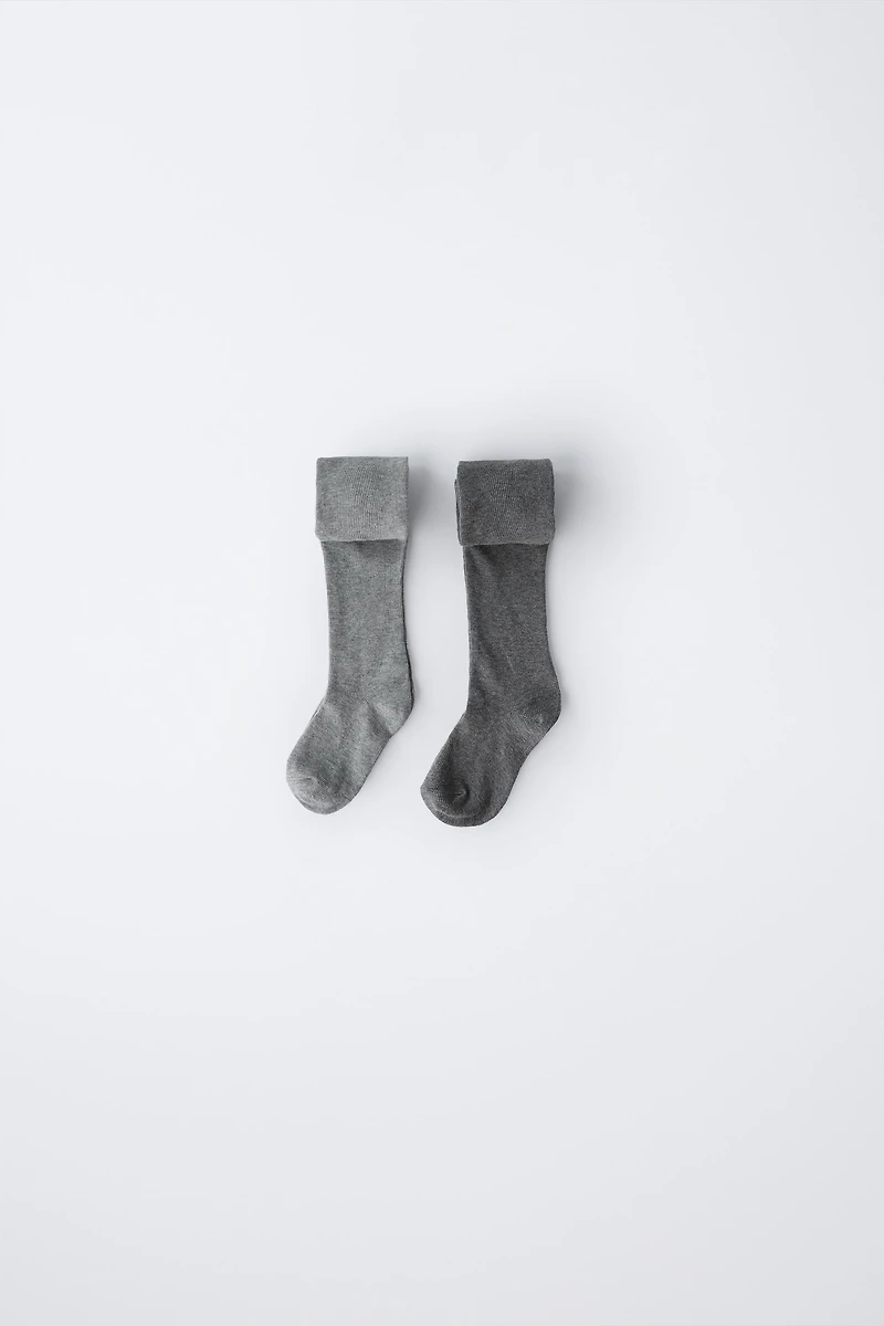 TWO-PACK OF PLAIN TIGHTS