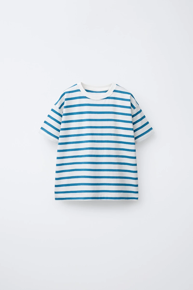 T-SHIRT IMPRIMÉ RAYURES