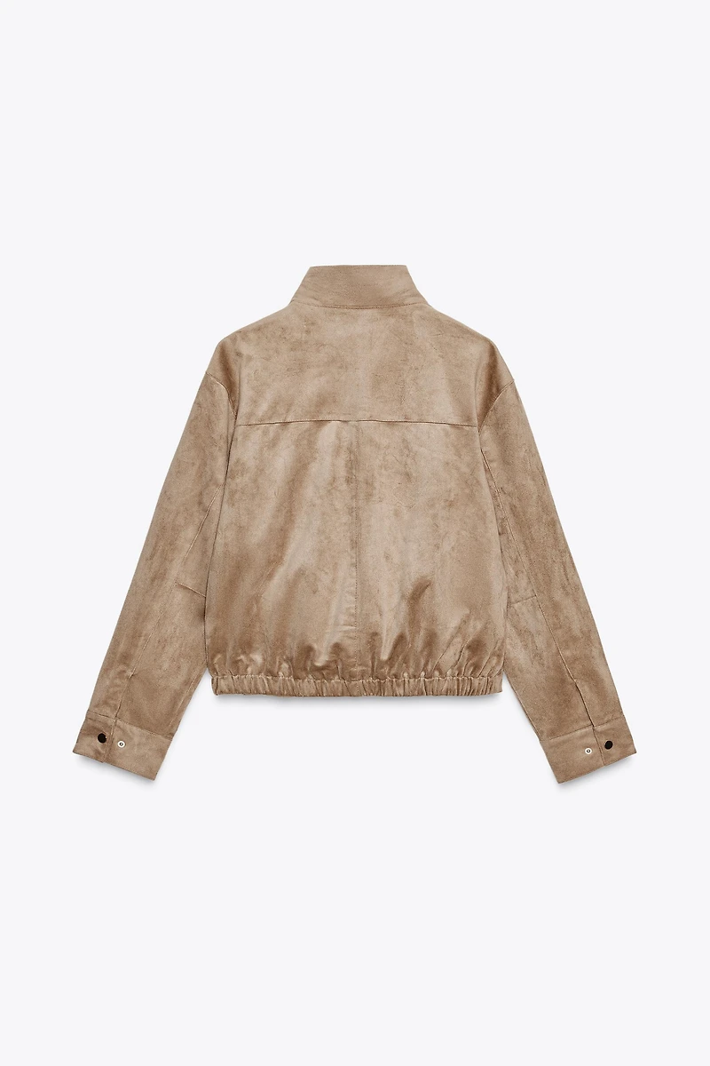 FAUX SUEDE JACKET