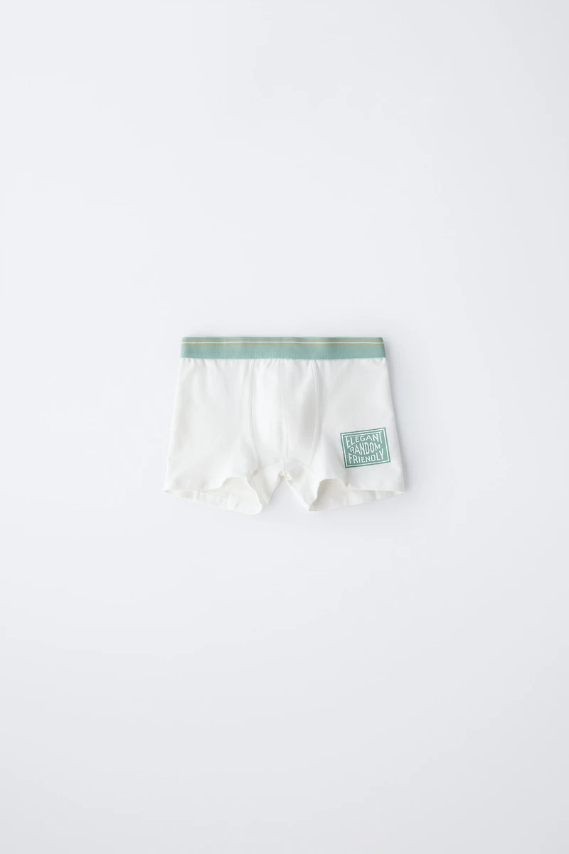 AGES 6-14/ FIVE-PACK OF PRINTED BOXERS
