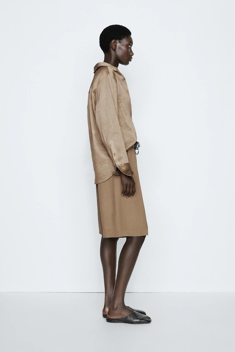 Studio satin flowing shirt