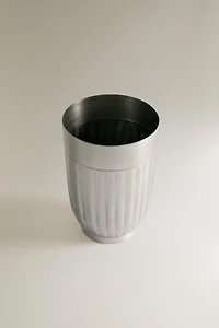 WAVY METAL TOOTHBRUSH TUMBLER