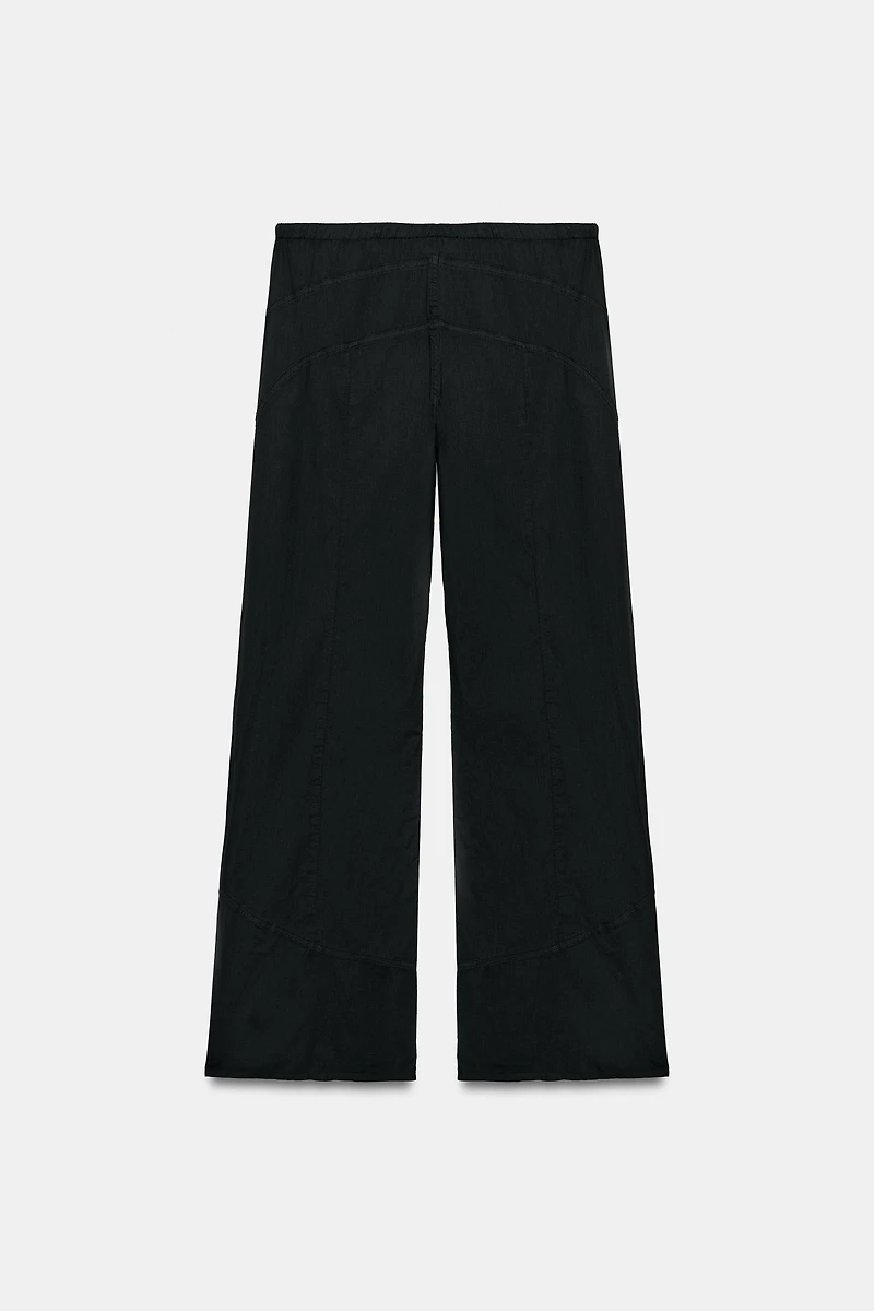 SEAMED FLOWY PANTS