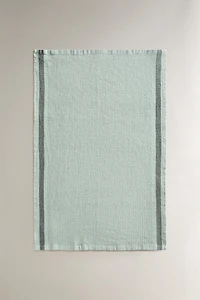 WAFFLE KITCHEN TOWEL WITH STRIPE
